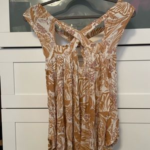 Free People patterned cutout blouse